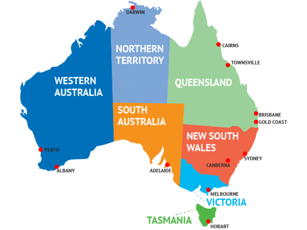 Area australia. Карта Австралии. Карта Австралии географическая. Город Сидней на карте Австралии. Австралия размер территории.